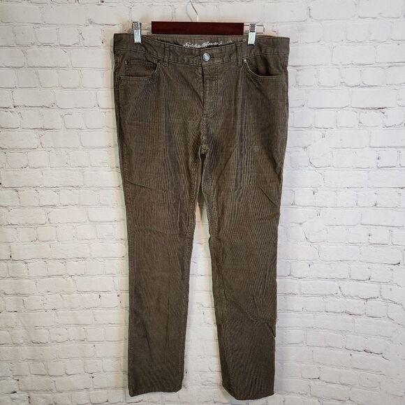 Women's Eddie Bauer "Truly Straight" corduroy pants, size 12 - Picture 1 of 5